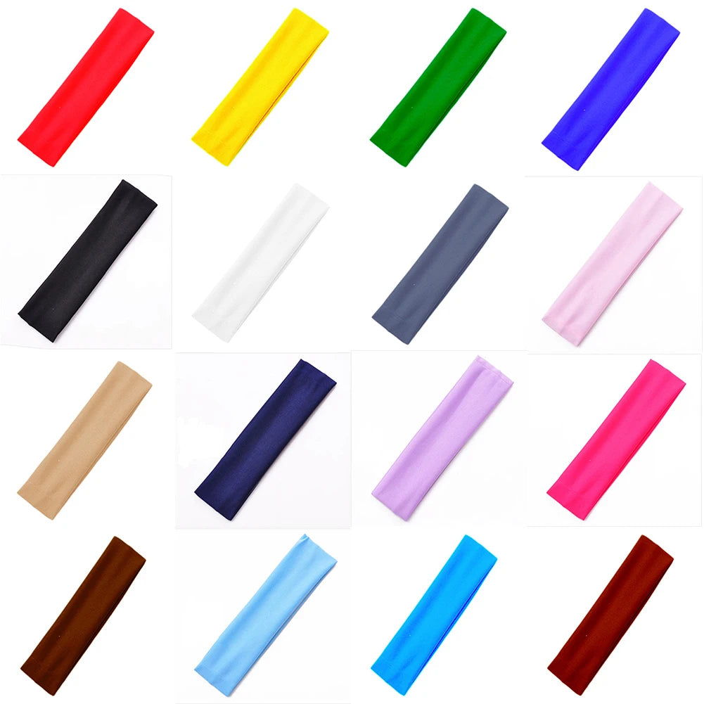 Women Yoga Elastic Turban Hair Band Headband Sports Headbands Headwrap Lace Elastic Sports Headband Unisex Sport Sweat Sweatband