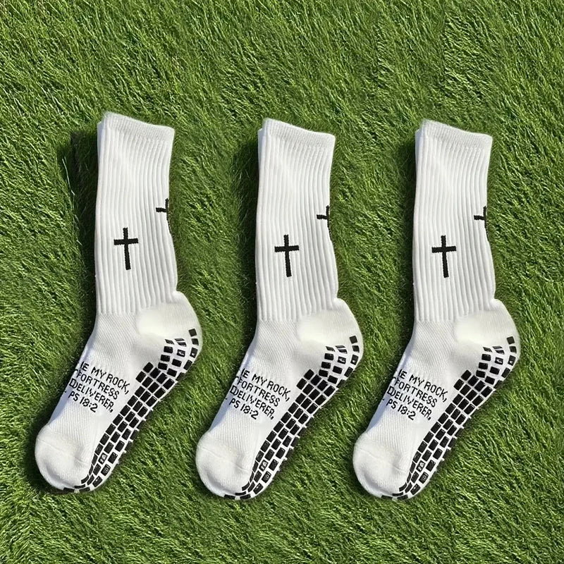 3 Pairs New Outdoor Men Women Sports Football Socks Dispensing Sports Socks Comfortable Outdoor Game Training Socks