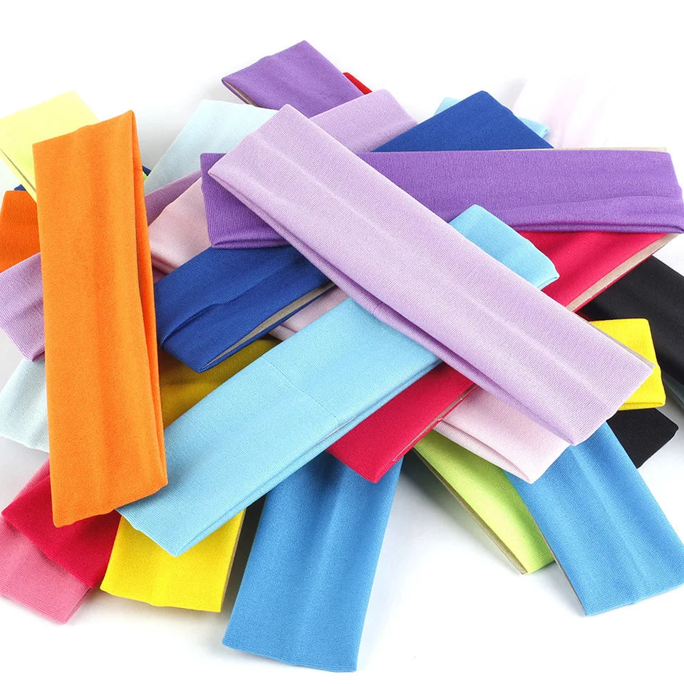 Women Yoga Elastic Turban Hair Band Headband Sports Headbands Headwrap Lace Elastic Sports Headband Unisex Sport Sweat Sweatband